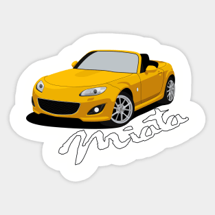 Miata NC (Custom Yellow) Sticker